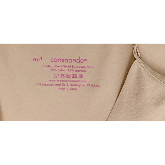 Commando Classic Mini Cami Slip Shapewear Beige Made in USA Compression M/L - Picture 5 of 10